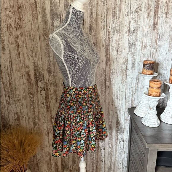 Perseverance London Floral Smocked Tiered Skirt in Multicolor - Picture 9 of 9